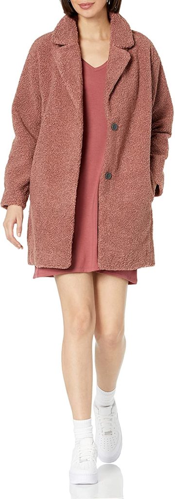 Teddy Bear Fleece Oversized-Fit Lapel Jacket