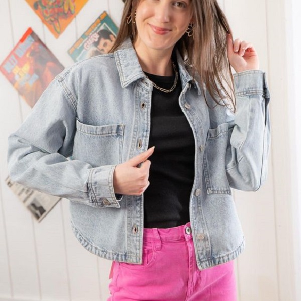 stylishly pair a jacket with jeans