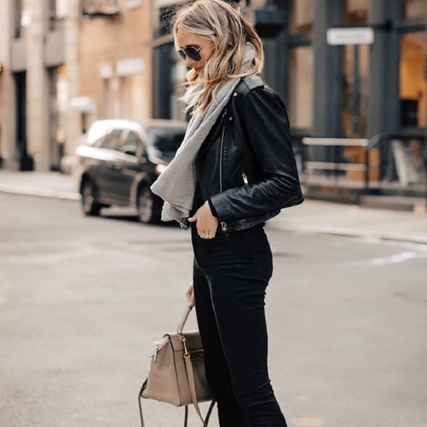 Learn how to style a black leather jacket