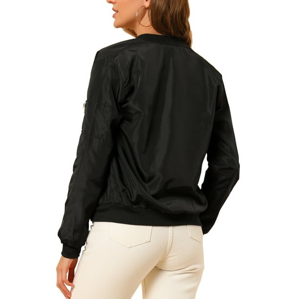 black bomber jacket