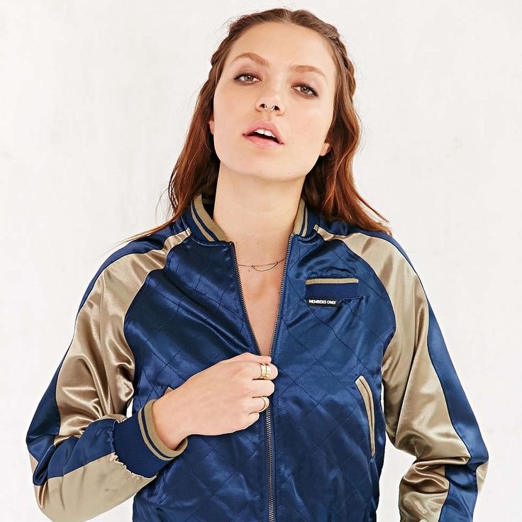 satin bomber jacket