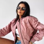 pink bomber jacket