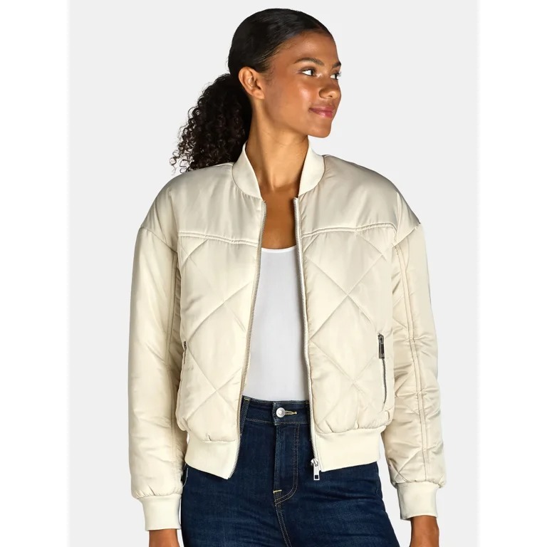 quilted bomber jacket