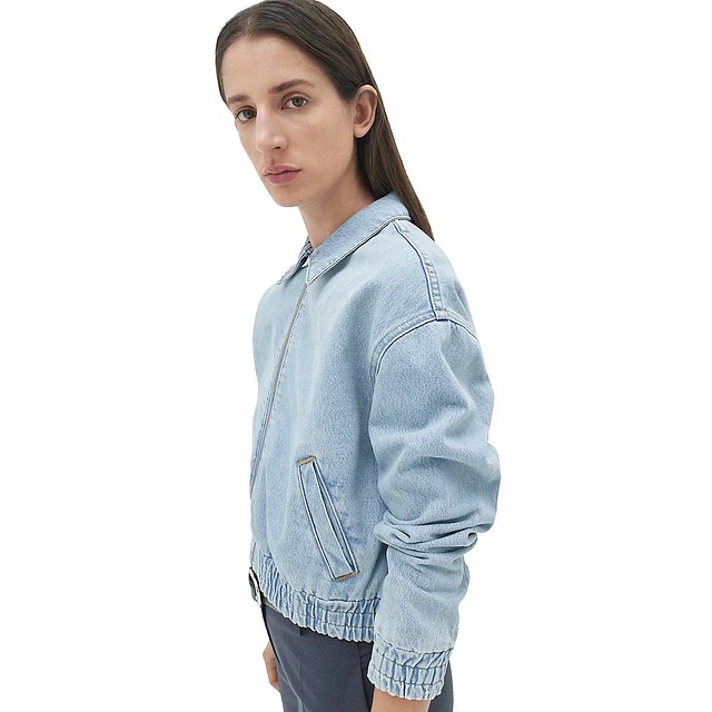 denim bomber jacket