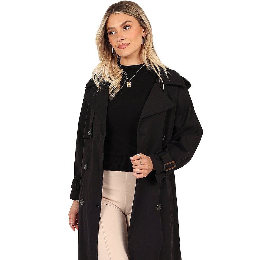 black trench coat