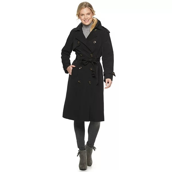 black trench coat