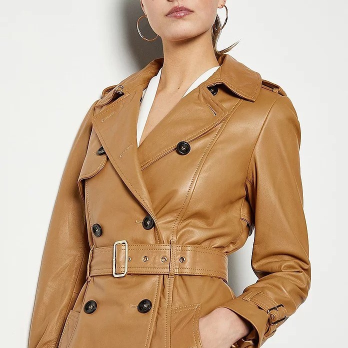 leather trench coat