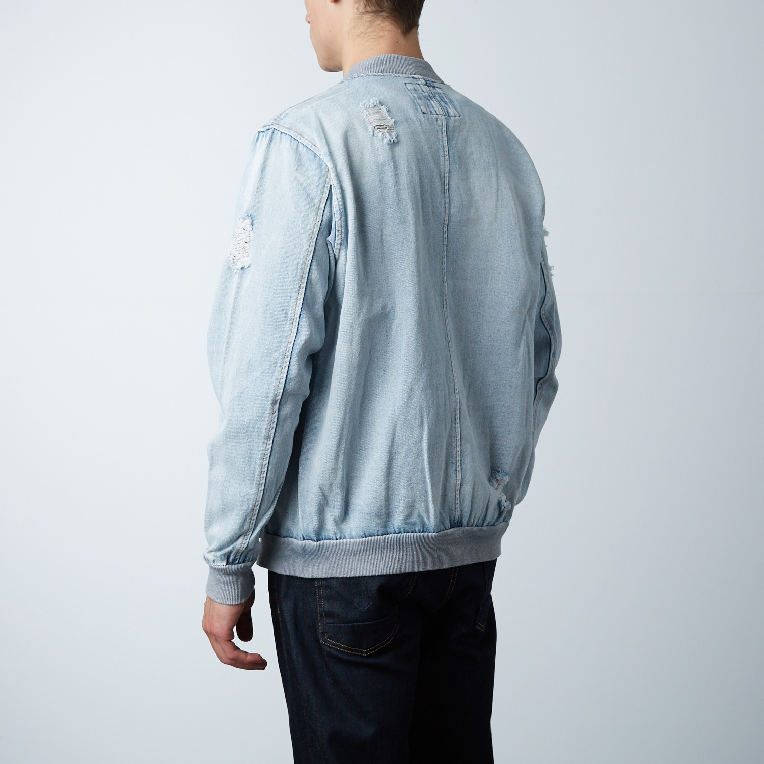 denim bomber jacket