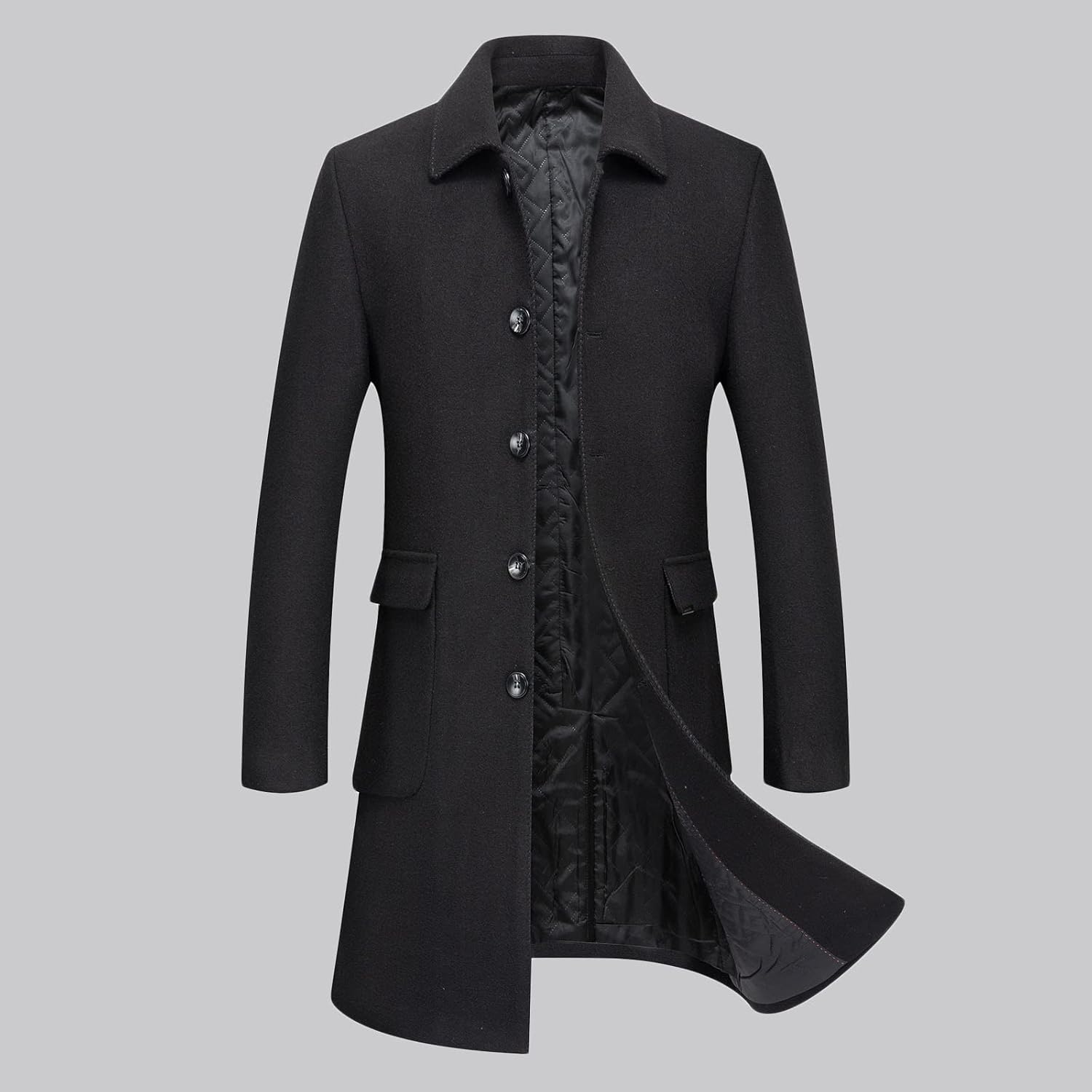 black trench coat