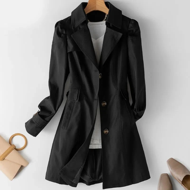 black trench coat