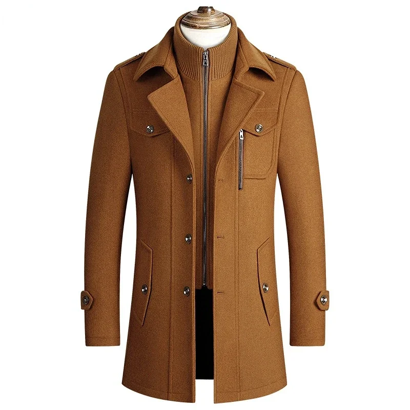 brown trench coat