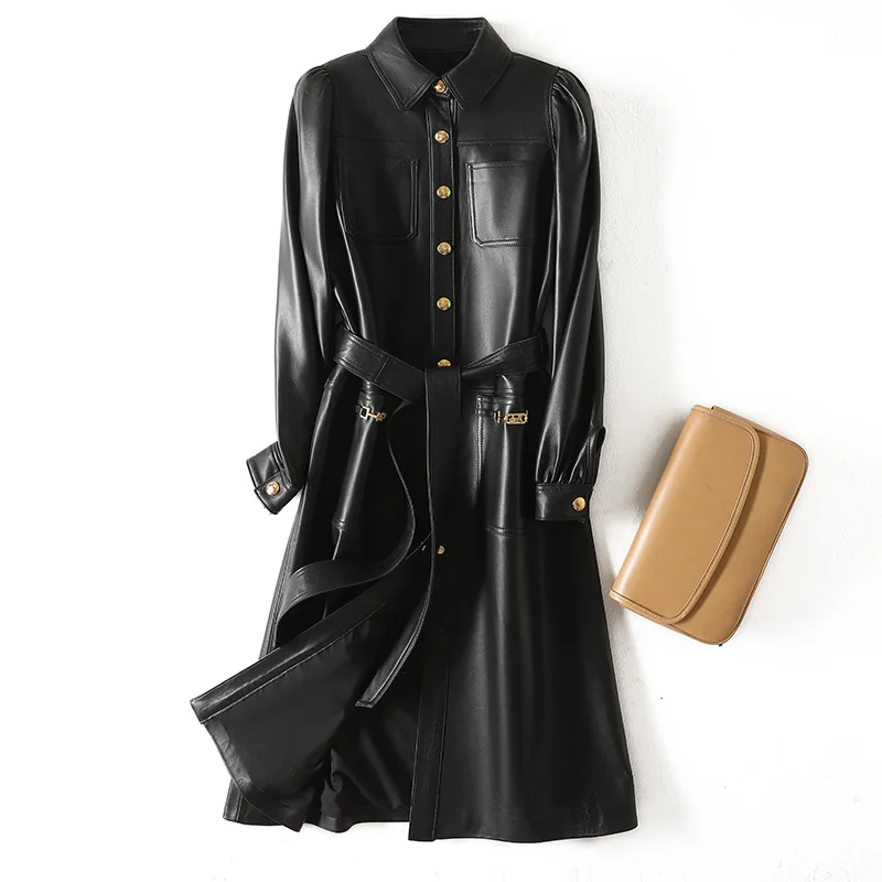 black trench coat