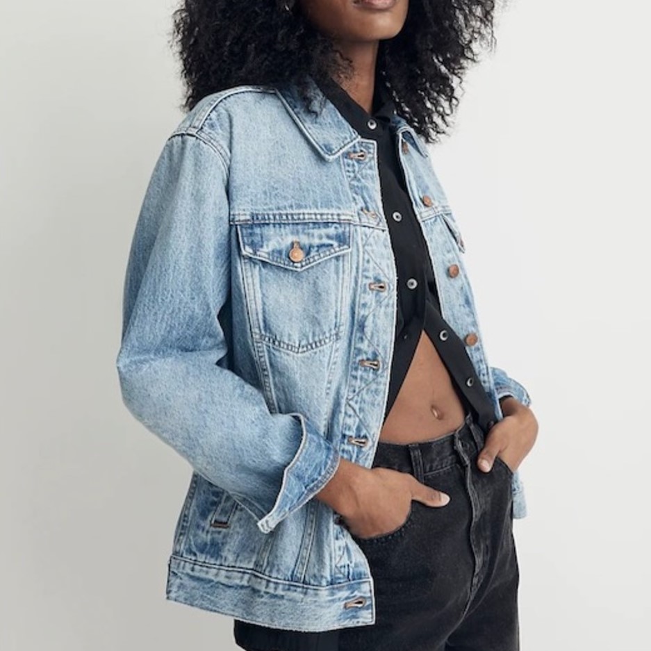 oversized denim jacket