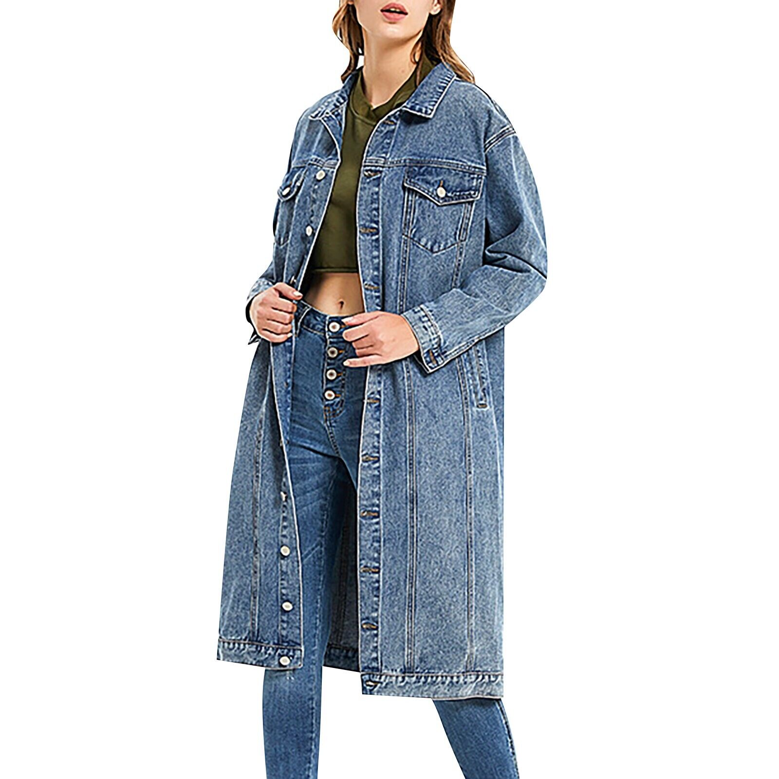 long denim jacket