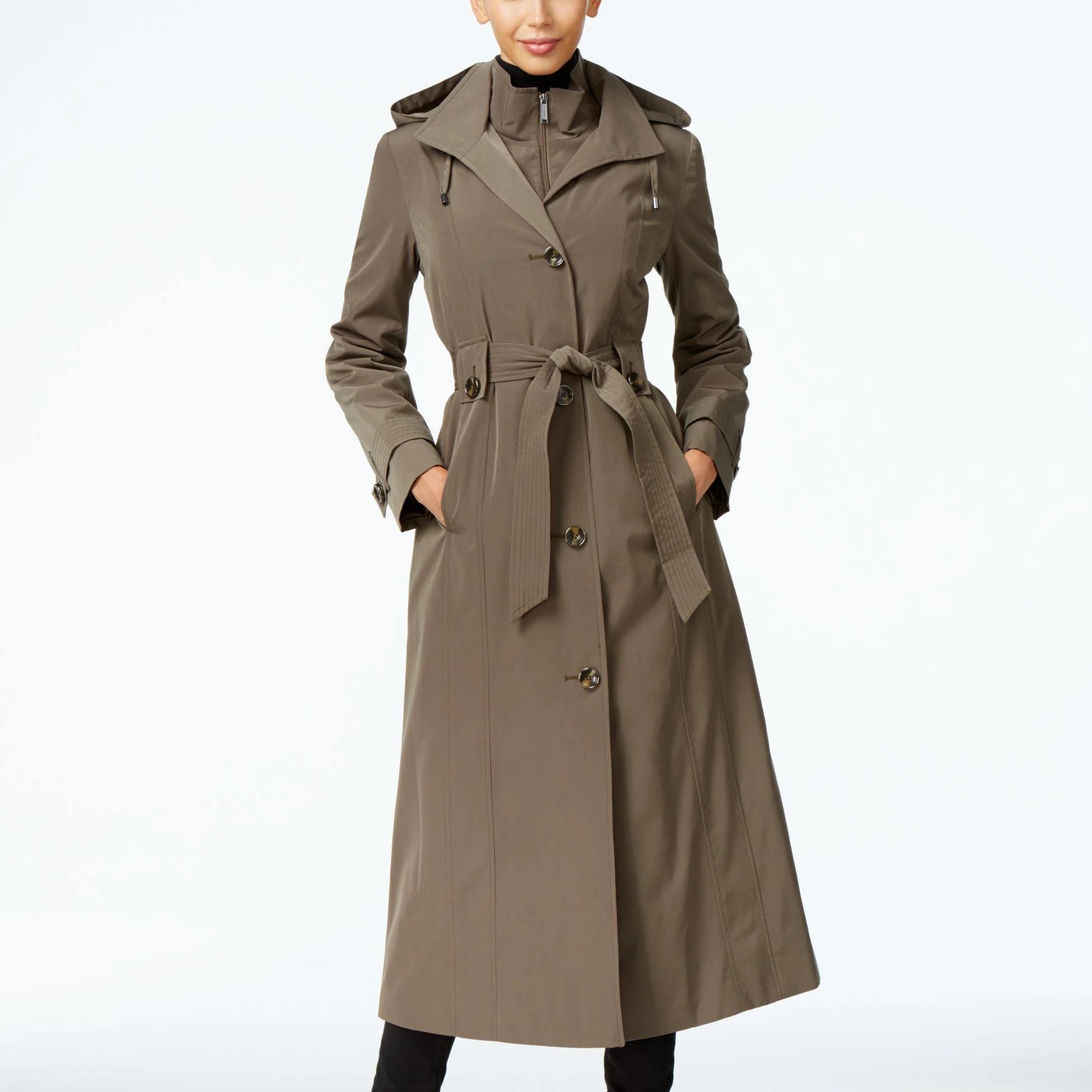 trench coat with hood