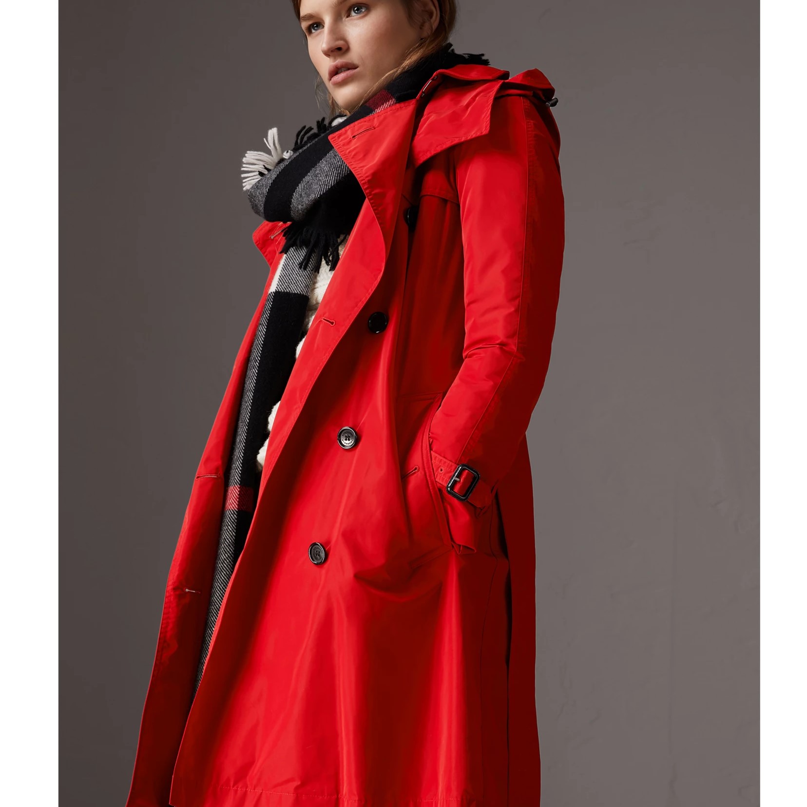 trench coat with hood