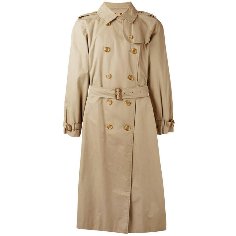 tan trench coat