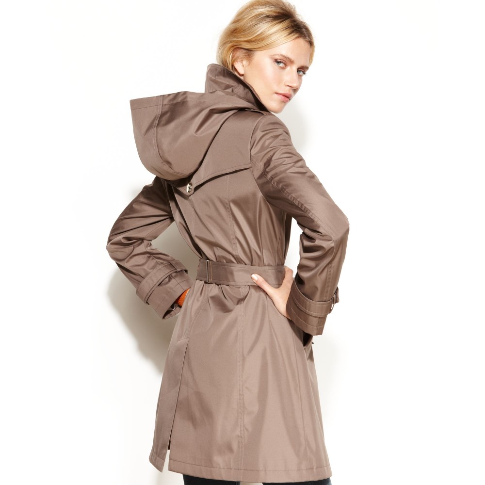 trench coat with hood