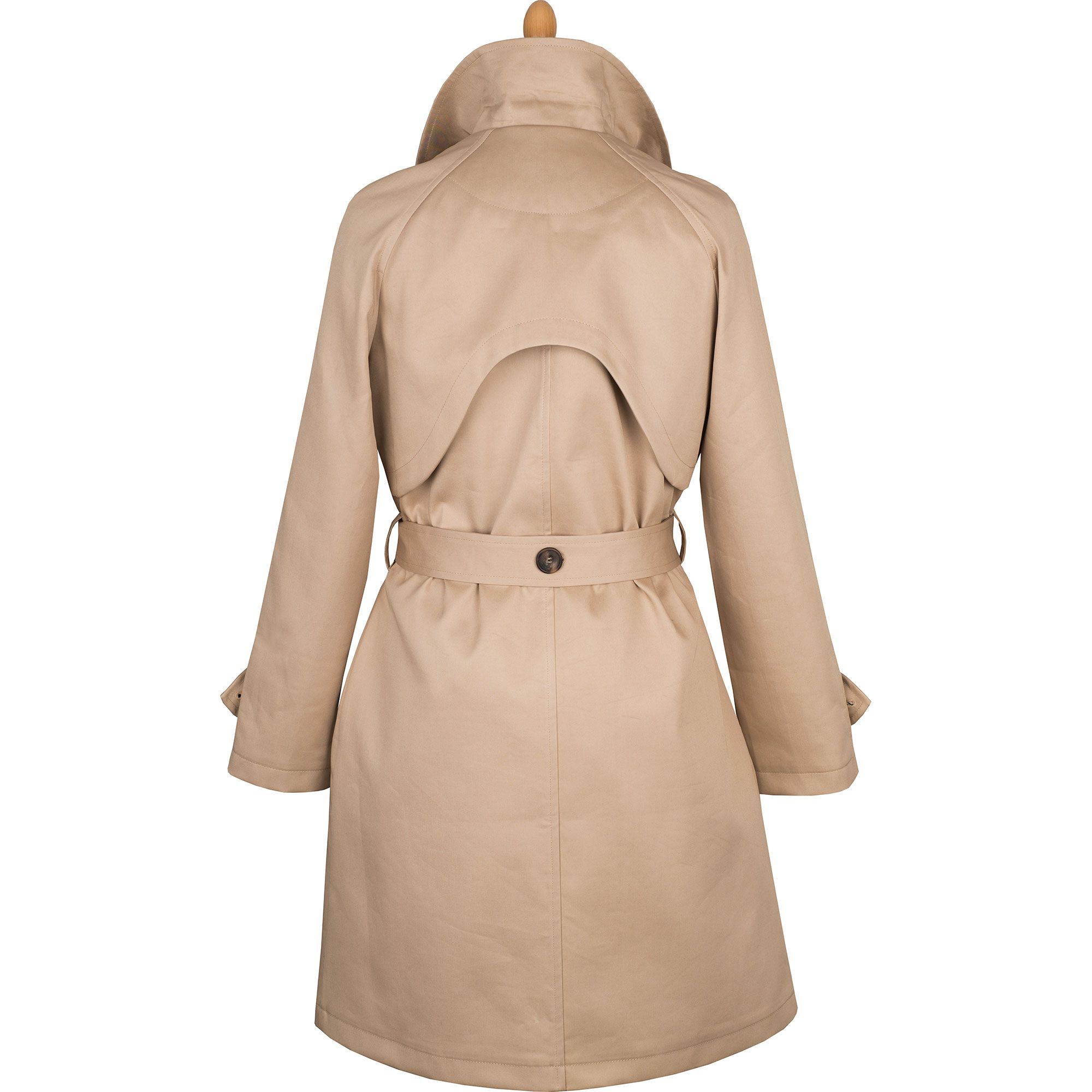 tan trench coat