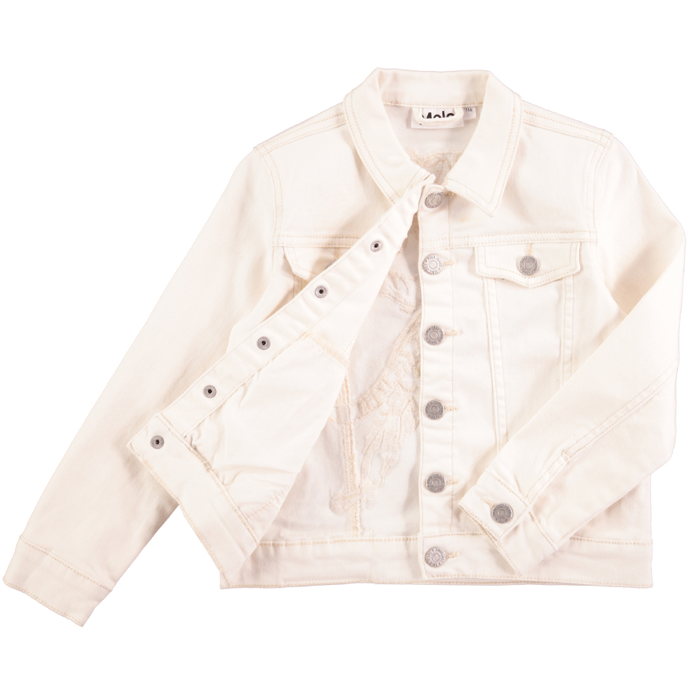  white denim jacket