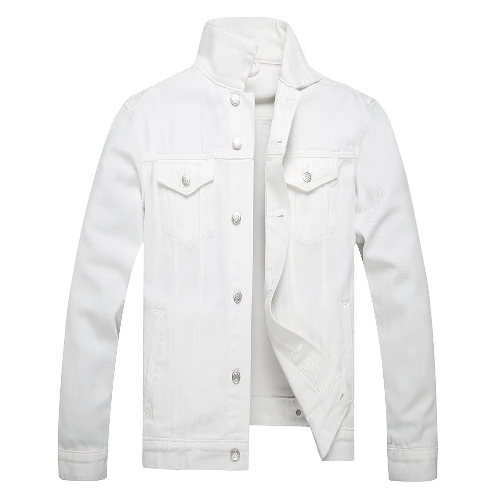 white denim jacket
