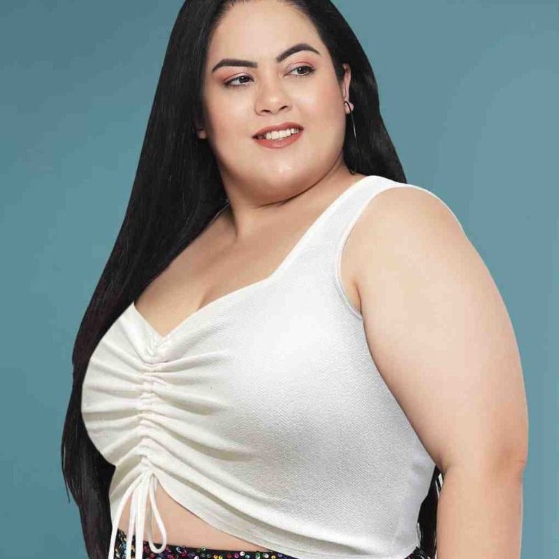 plus size crop top